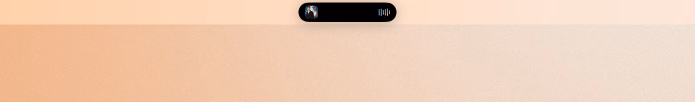 Seam recording voice for on-device transcription, with the microphone indicator active
