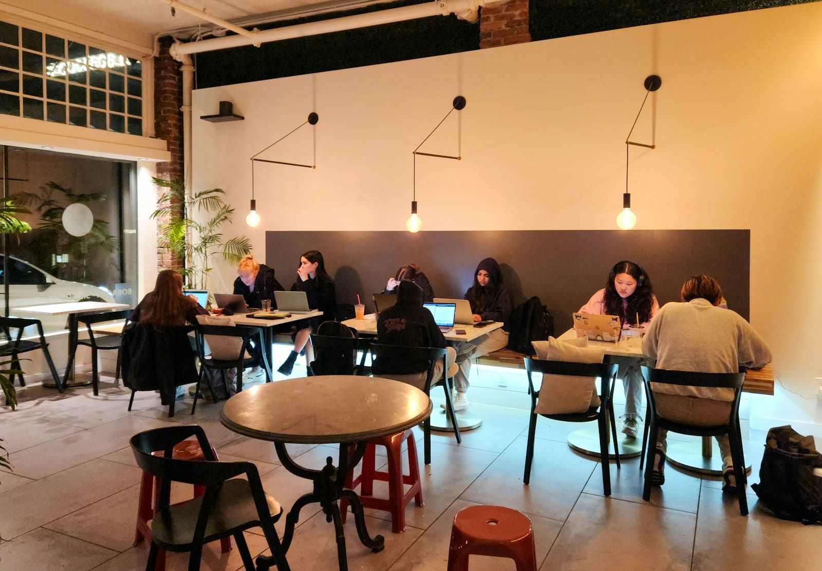 A cozy coffee shop scene perfect for working with ambient sound