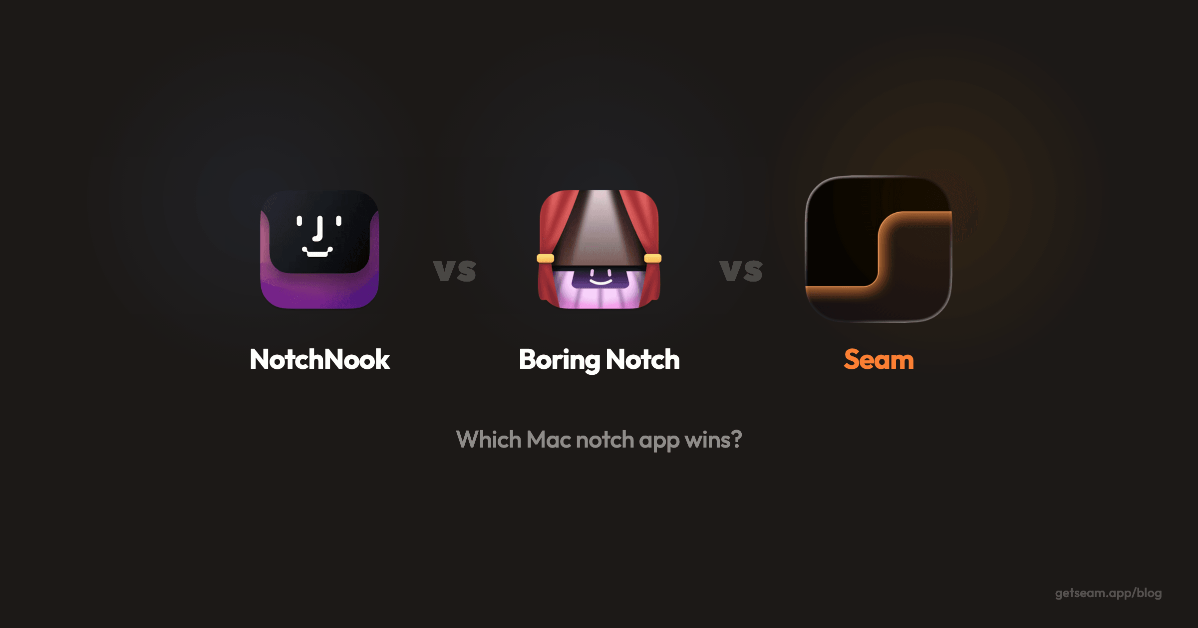 NotchNook vs Boring Notch vs Seam : quelle application notch pour Mac gagne ?
