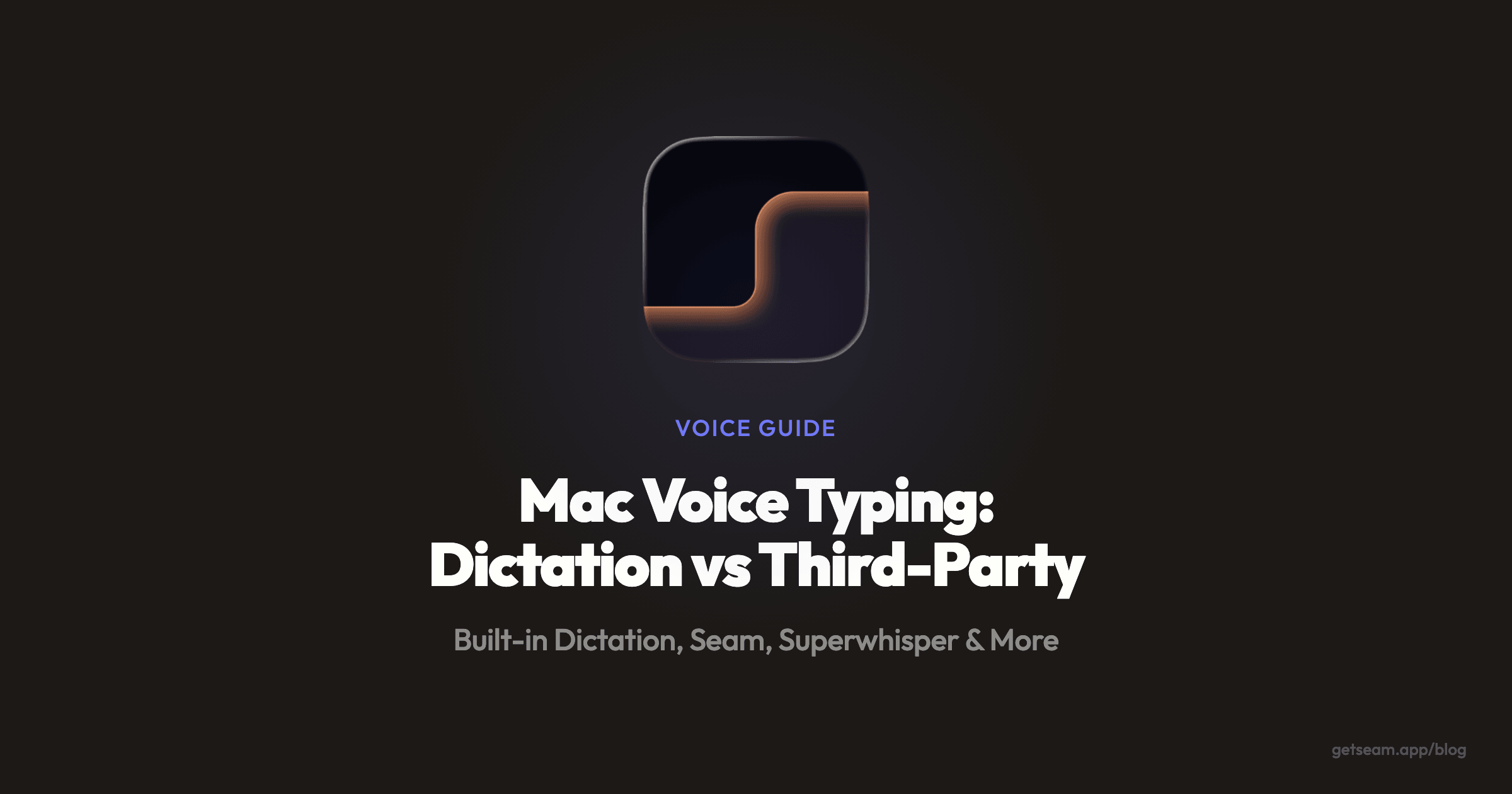 Comparison of Mac voice typing options including built-in Dictation and third-party alternatives